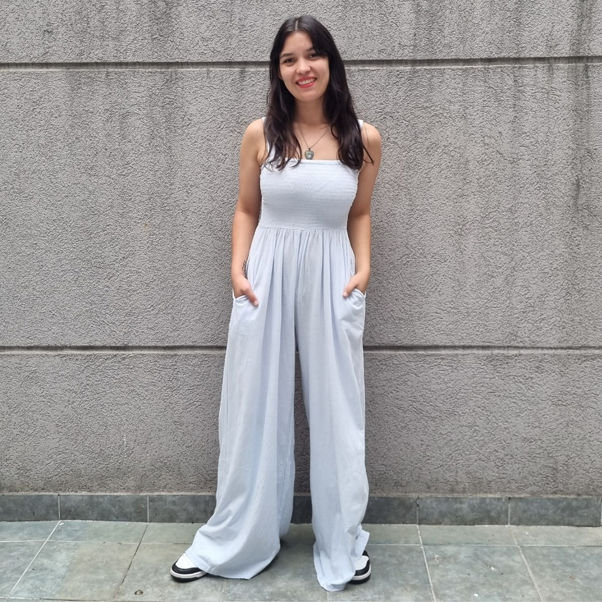 Mono Enterito Palazzo Mujer Largo Liso Importado India - Imagen 9