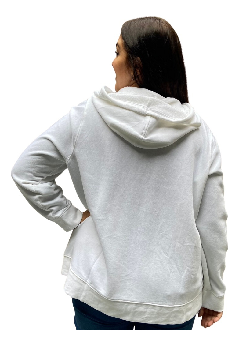Campera Hoodie Mujer Talles Grandes Abrigada Algodón Premium - Imagen 10