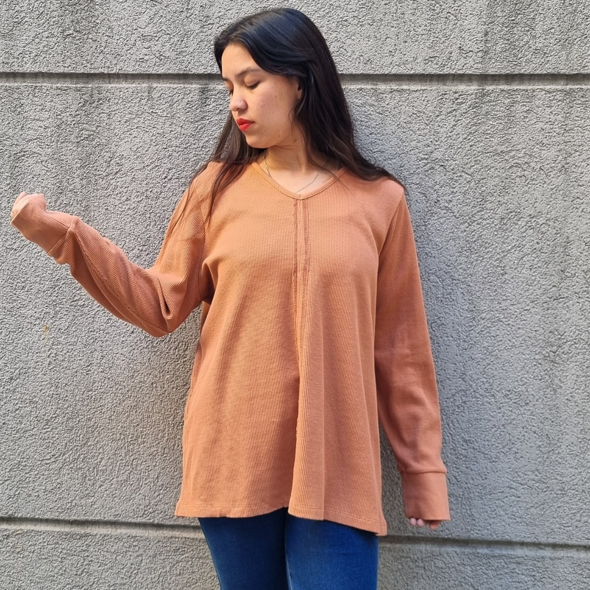 Buzo Sweater Bordado-estampado Talle Grande India - Imagen 5