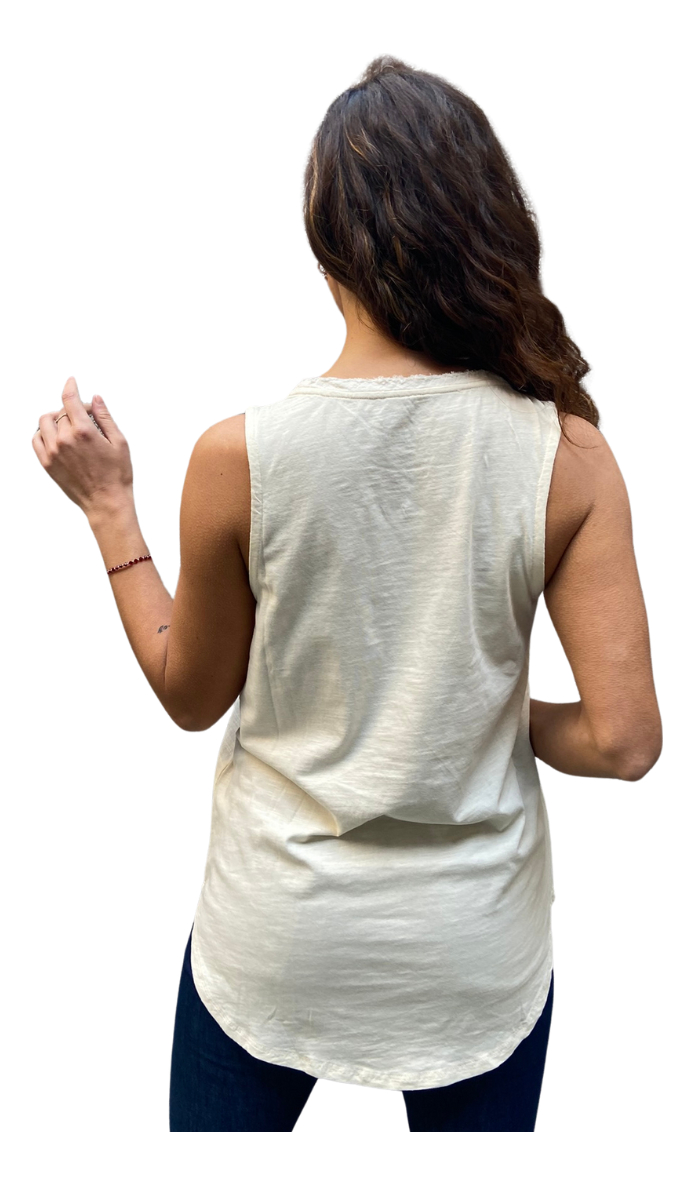 Blusa Remera Manga Corta Algodon Bordada Amplia - Imagen 7