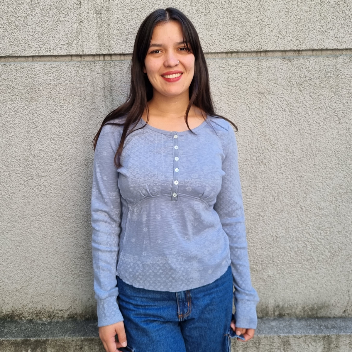 Blusa Remera Lucky Brand Manga Larga Algodon 100% Importada - Imagen 6