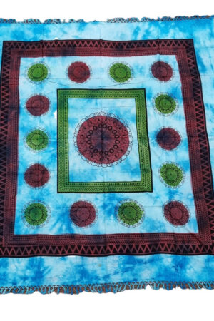 Mantas Hindu Round Chunri Fino Estampado