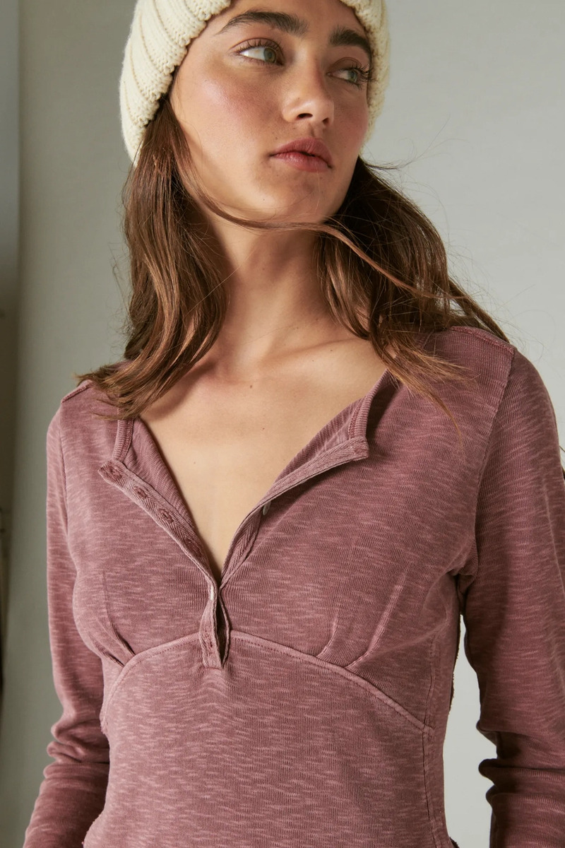 Blusa Remera Lucky Brand Manga Larga Algodon 100% Importada - Imagen 2