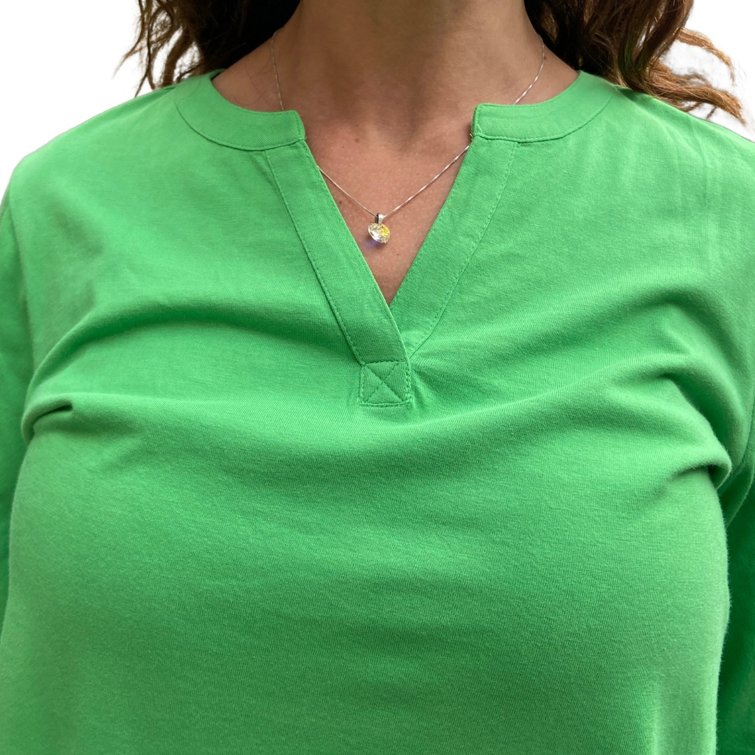 Blusa Remera Básica Mujer Escote En V Amplia Calidad Premium - Imagen 8