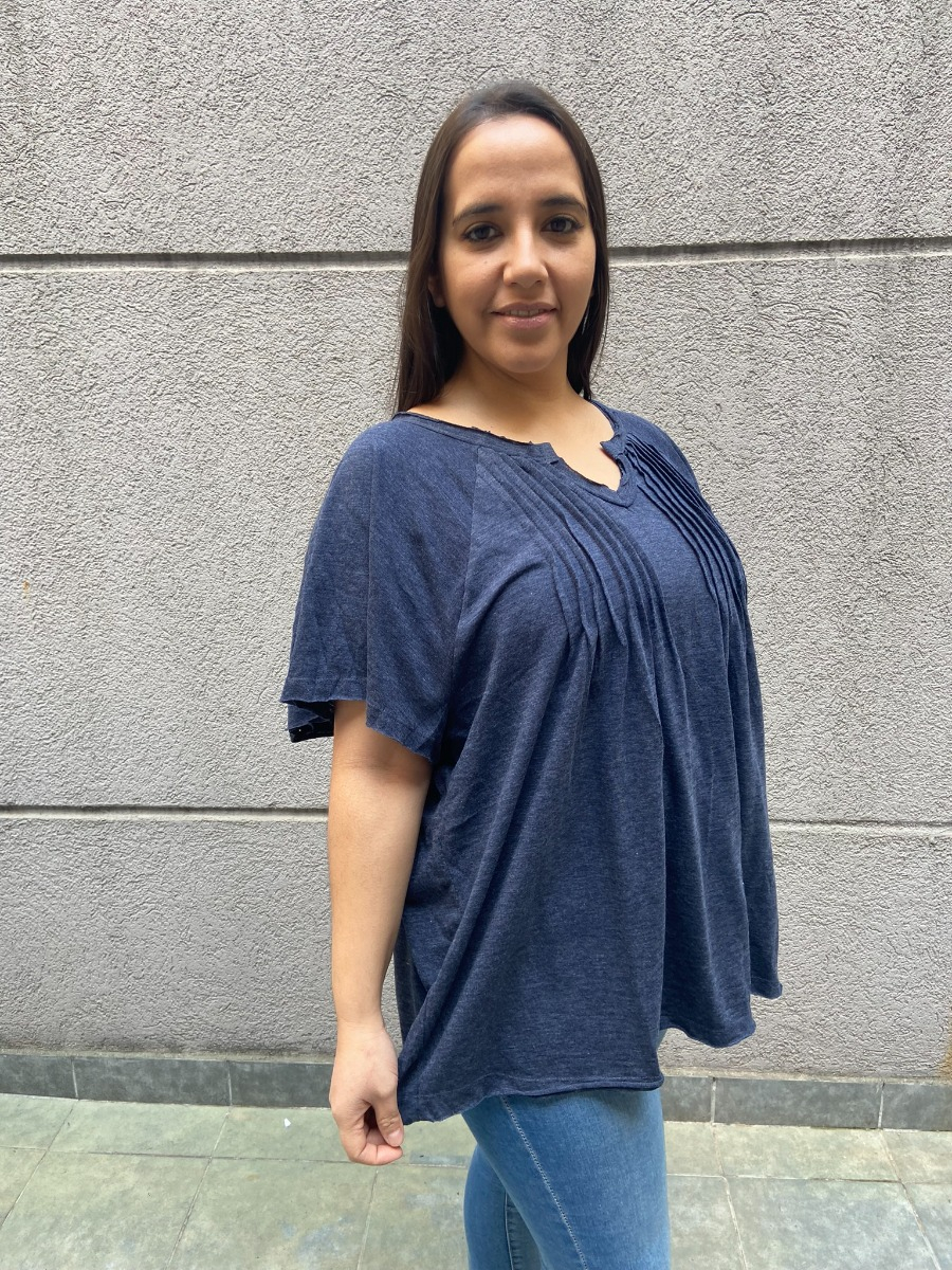 Remera Blusa Manga Corta Algodon Talle Grande Verano - Imagen 13