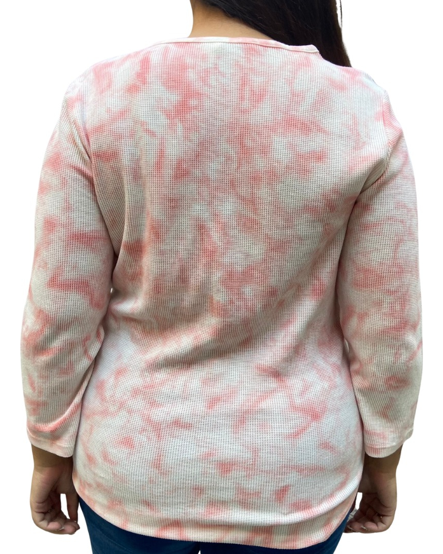 Remera Blusa Mujer Talles Grandes Manga Tres Cuartos Algodón - Imagen 9