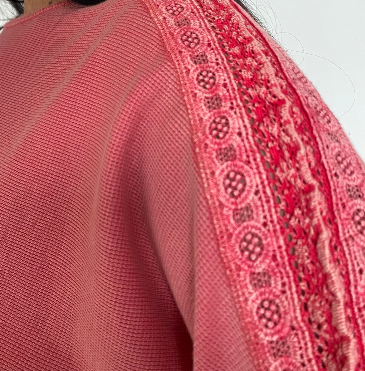 Blusa Remera Talle Grande Texturada Puntilla Varios Modelos - Imagen 4