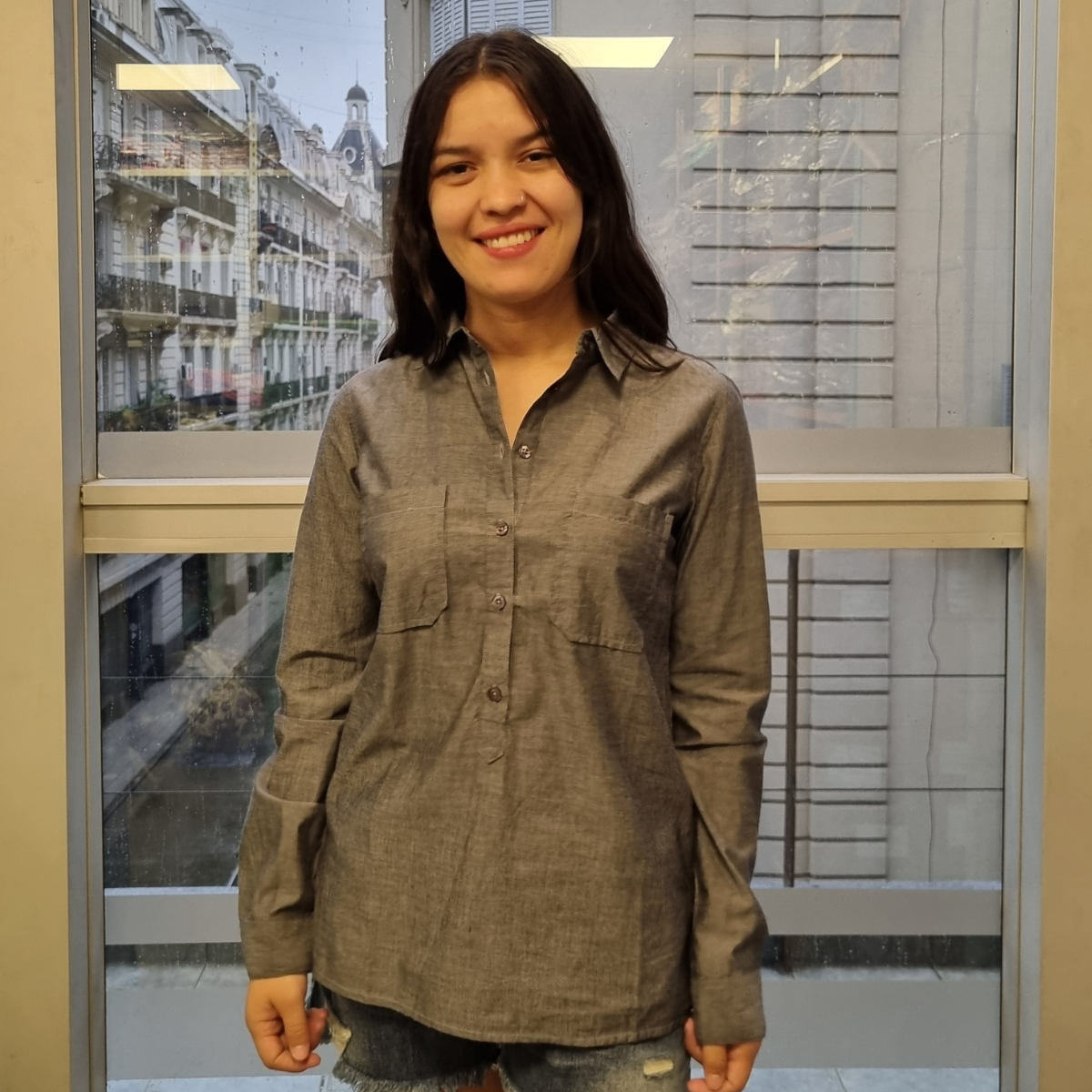 Camisa Blusa Jeans Mujer Talles Grandes Importada Premium - Imagen 3