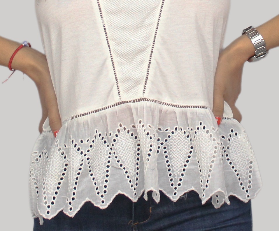 Musculosa Old Navy Broderie Algodon Importada - Imagen 8