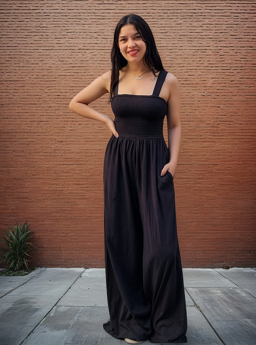 Mono Enterito Palazzo Mujer Largo Liso Importado India