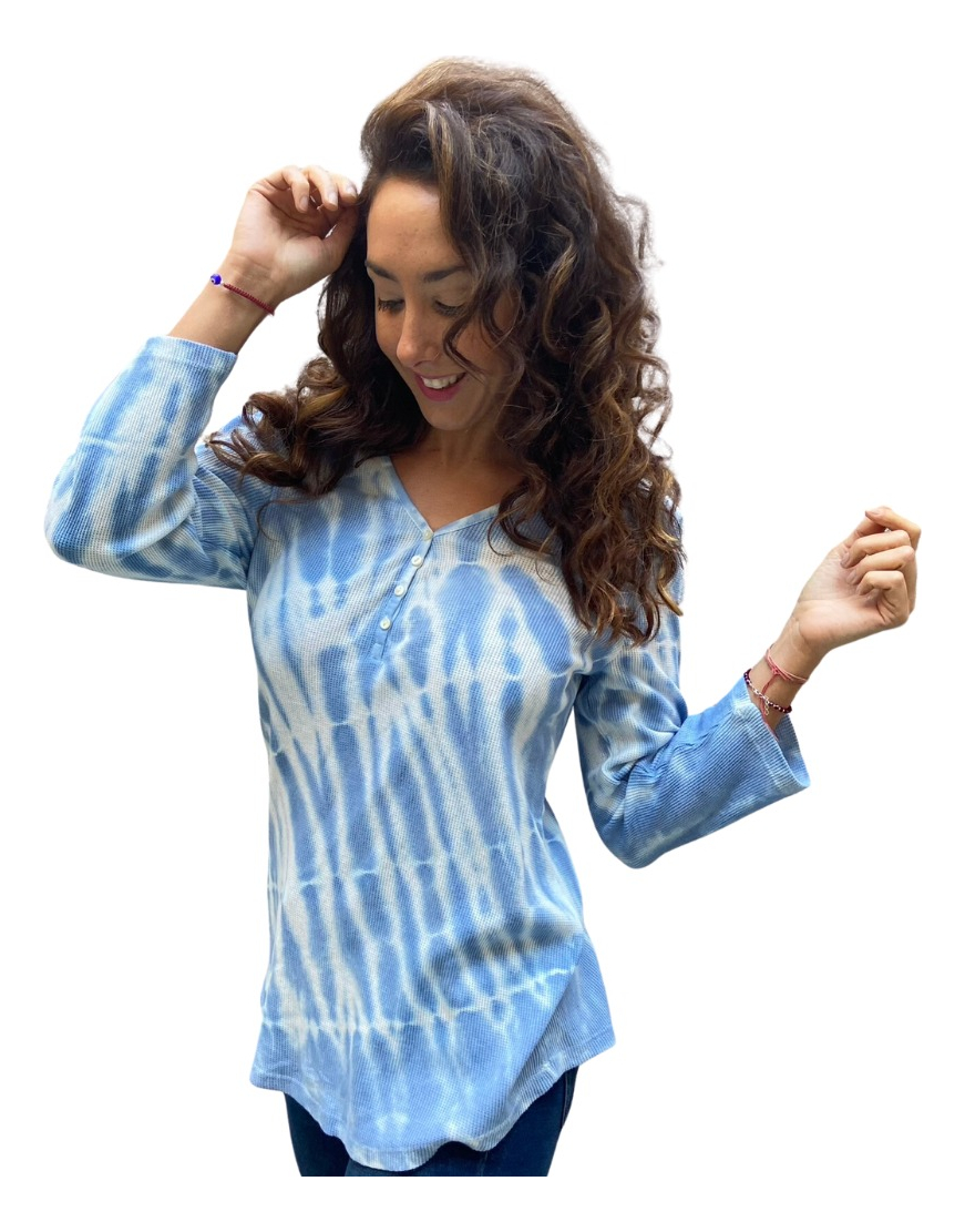 Remera Blusa Mujer Talles Grandes Manga Tres Cuartos Algodón - Imagen 13