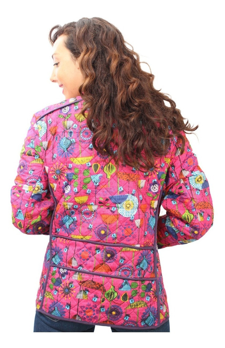 Campera Chaqueta Estampados Desigual Cierre Y Bolsillo India - Imagen 8