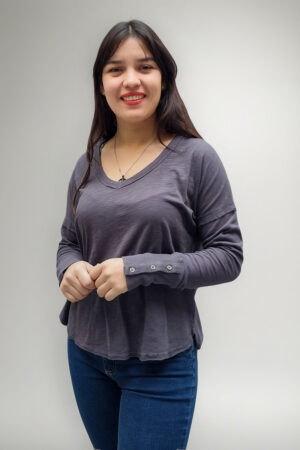 Remera Blusa Lisa Manga Larga Importada Excelente Calidad