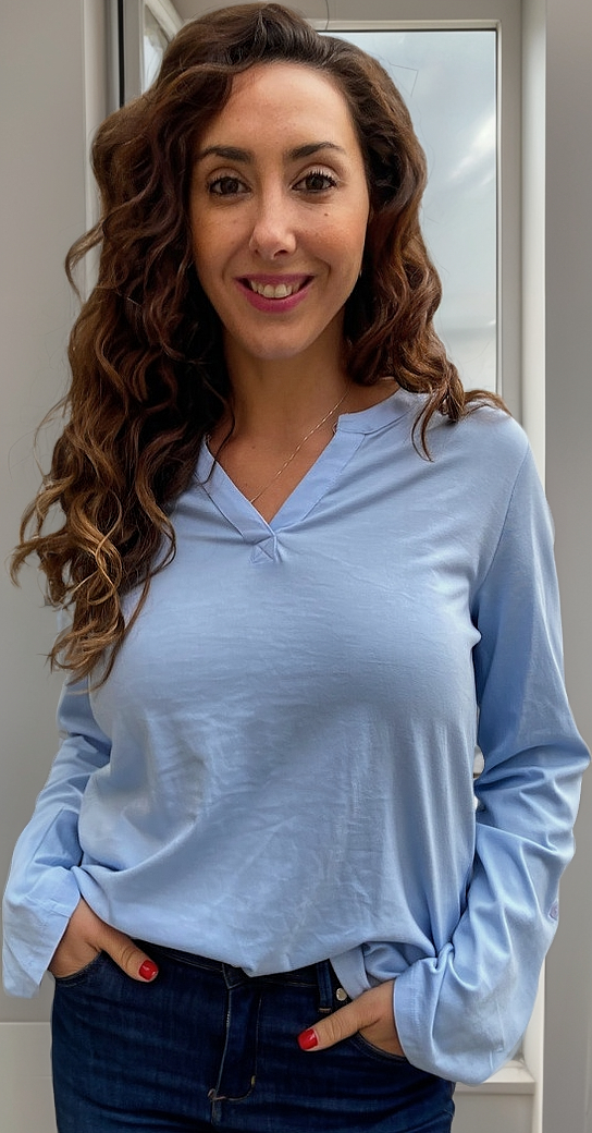 Blusa Remera Básica Mujer Escote En V Amplia Calidad Premium - Imagen 10