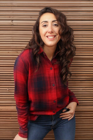 Camisa Mujer M&C S Red-blue Super Suave Importada