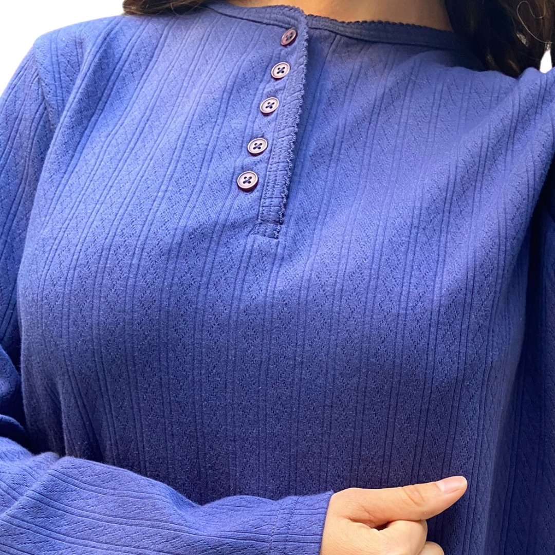 Remera Blusa Mujer Talles Grandes Escote 5 Botones - Imagen 14