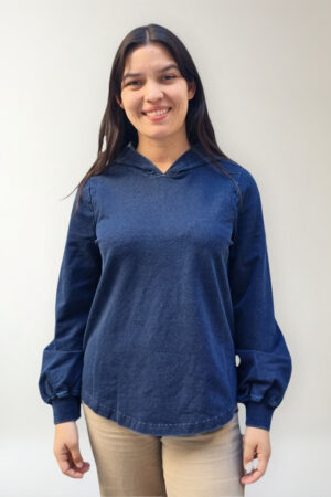 Buzo Hoodie Con Capucha Mujer Talle Grande Algodon Importado