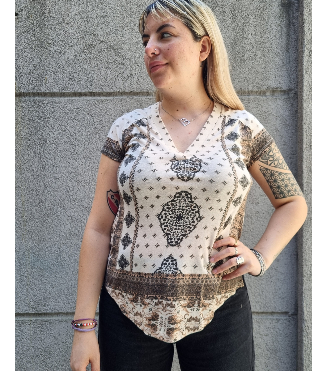 Blusa Lucky Brand Estampada Talle Grande Importada - Imagen 23