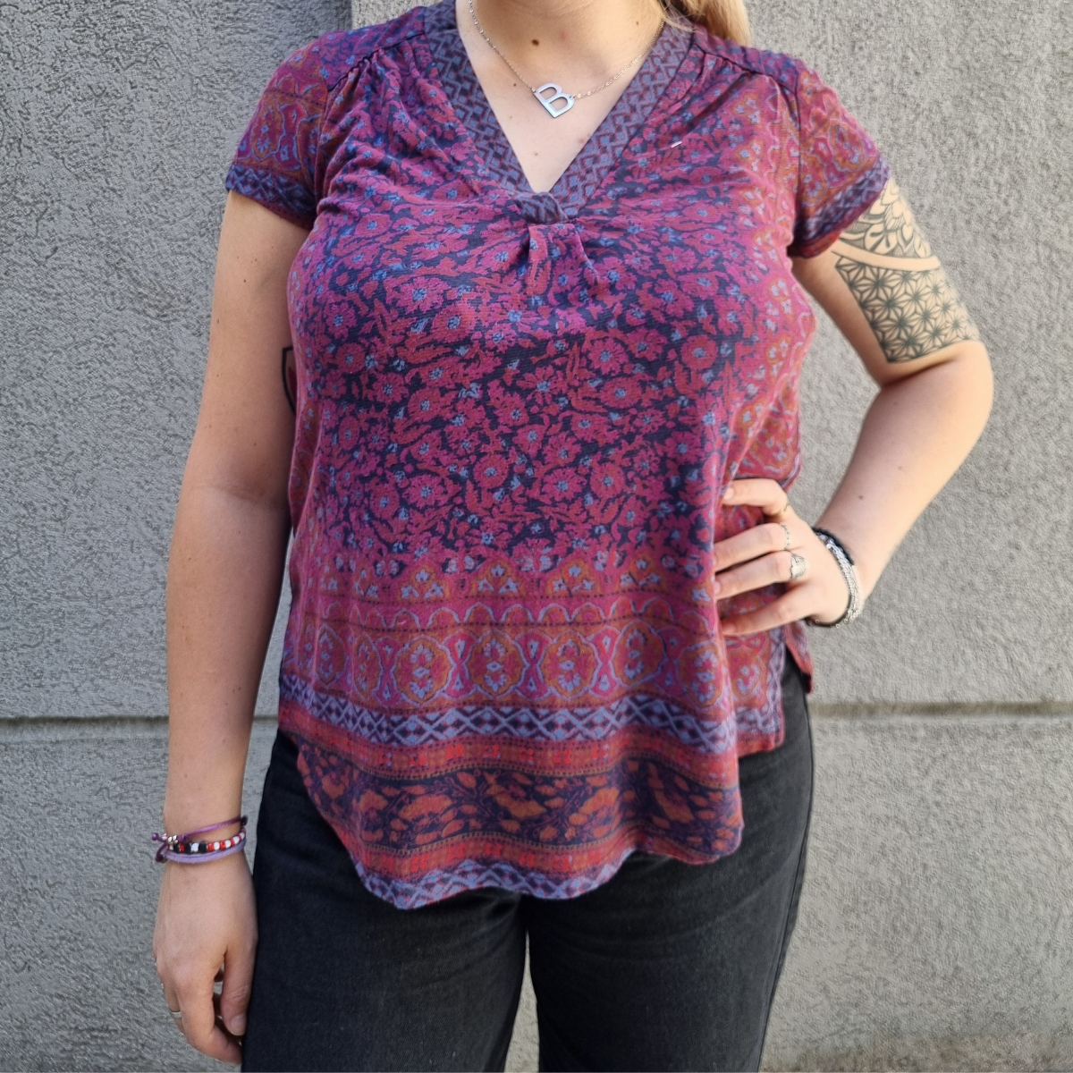 Blusa Lucky Brand Estampada Talle Grande Importada - Imagen 40