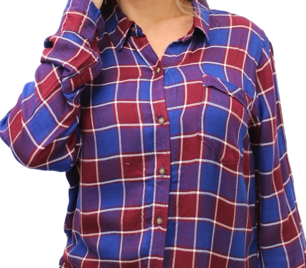Camisa Mujer Lucky Brand Original Contrast Importada Divina! - Imagen 2