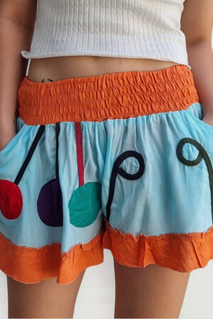 Short Hindu Verano Aplique Elastizados Talles S A L