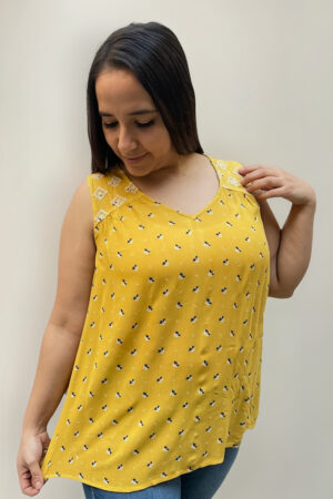 Blusa Musculosa Mujer Bambula Fresca Talles Grandes