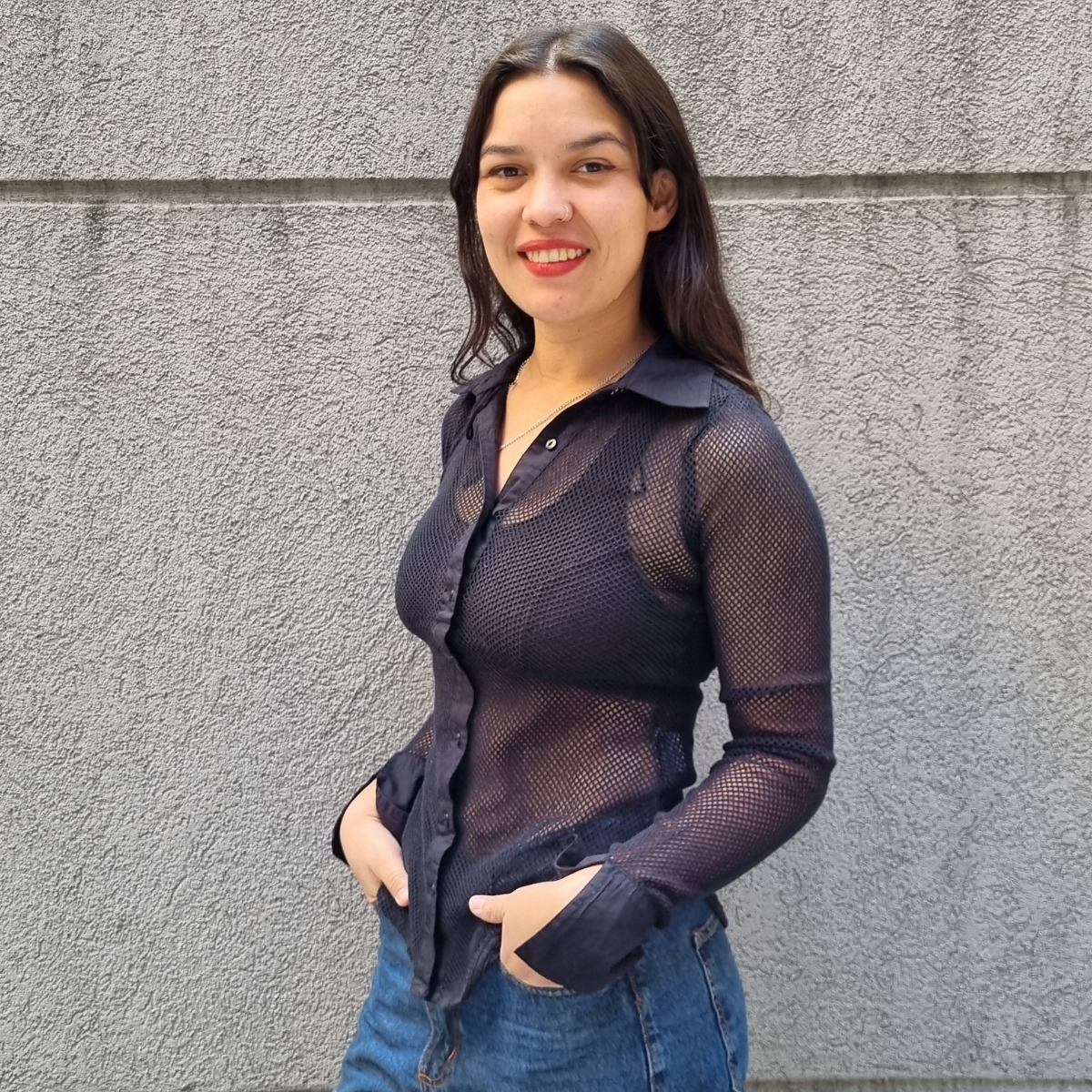 Blusa Camisa Red Manga Larga Premium Importado India - Imagen 10