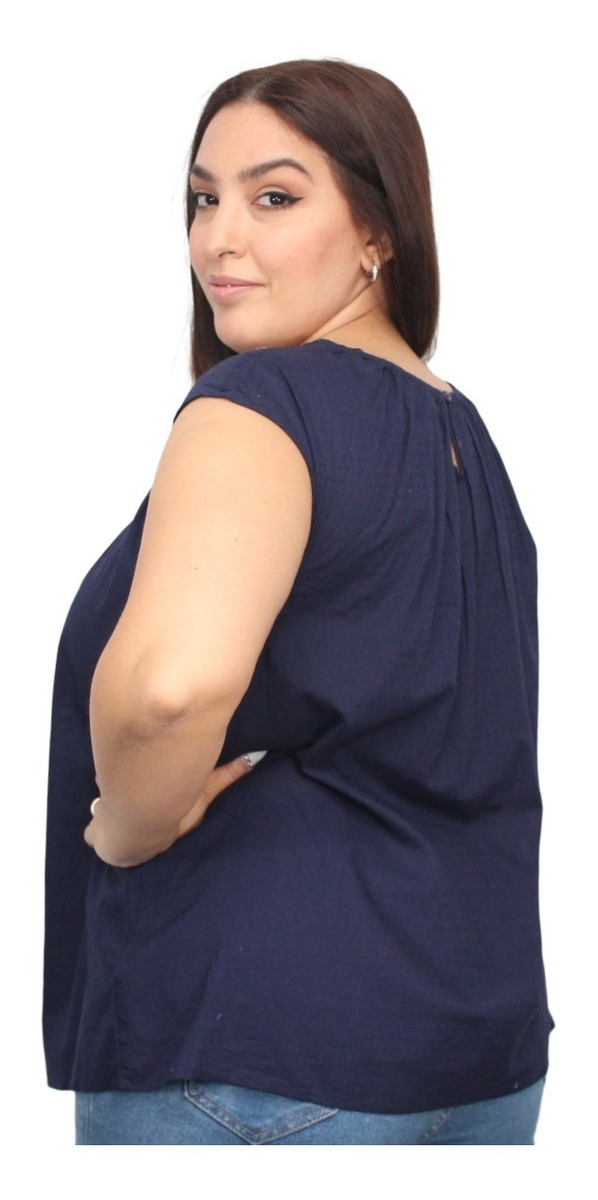 Blusa Bordado Blanco Algodon Importada - Imagen 11