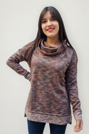 Pullover Natural Cuello Caido Importado India