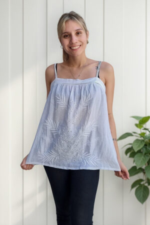 Musculosa Gap Broderie Talle Grande Importado India