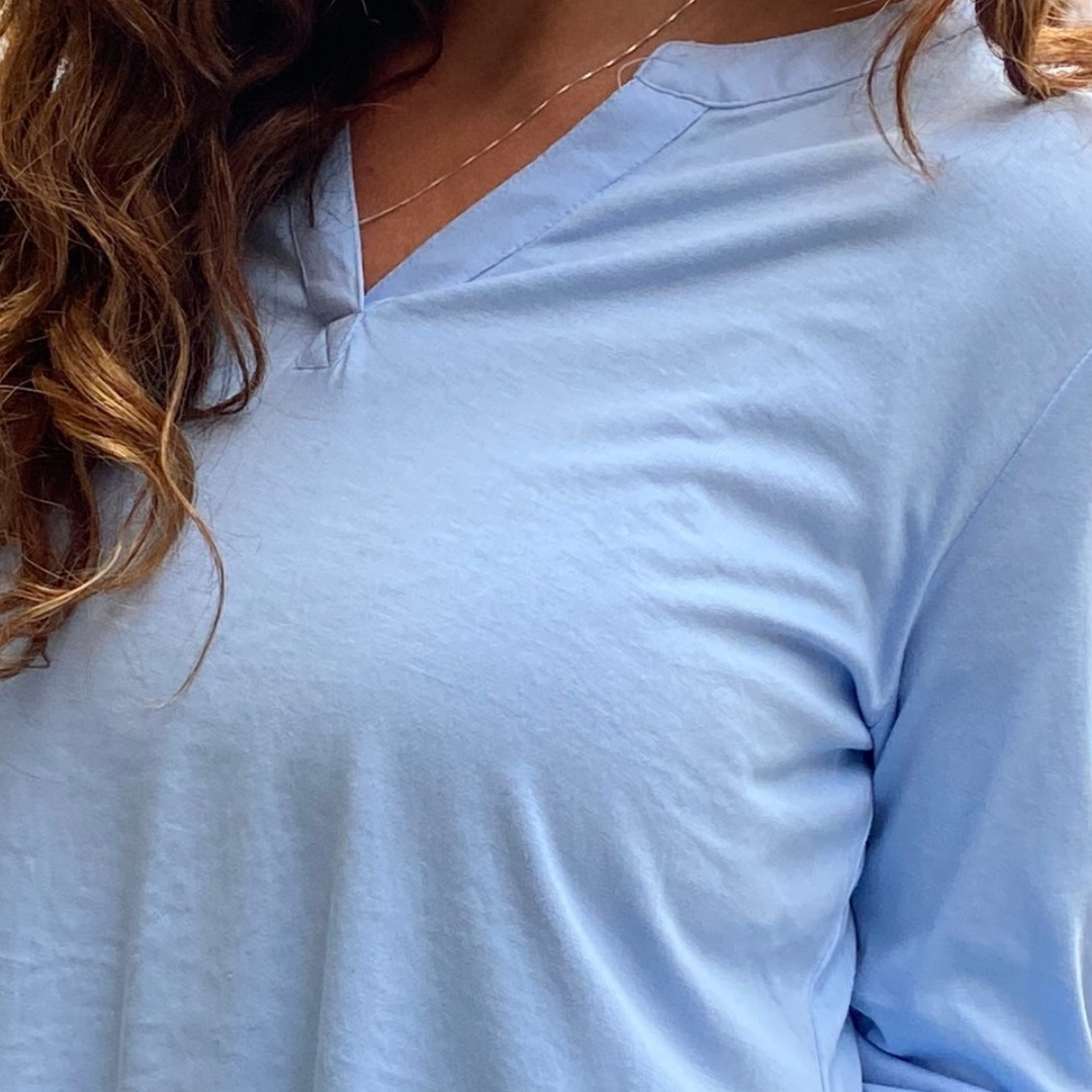 Blusa Remera Básica Mujer Escote En V Amplia Calidad Premium - Imagen 11