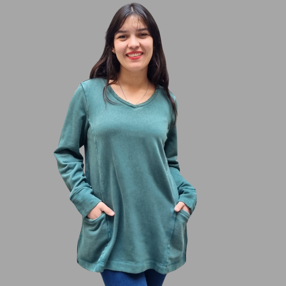 Buzo Sweater Talles Grandes Mujer Algodón Premium Importado - Imagen 2