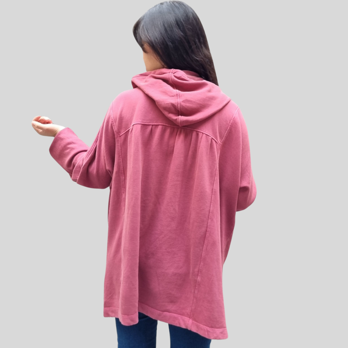 Campera Hoodie Mujer Talles Grandes Abrigada Algodón Premium - Imagen 37