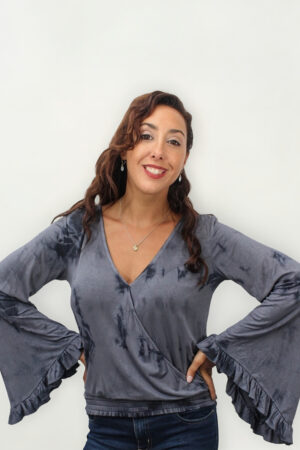 Blusa Batik Manga Oxford Importada