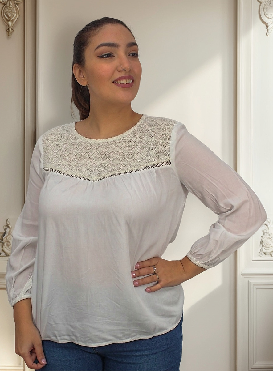 Blusa Old Navy Viscosa C/ Tul Importada Casual Urbano Divina - Imagen 6