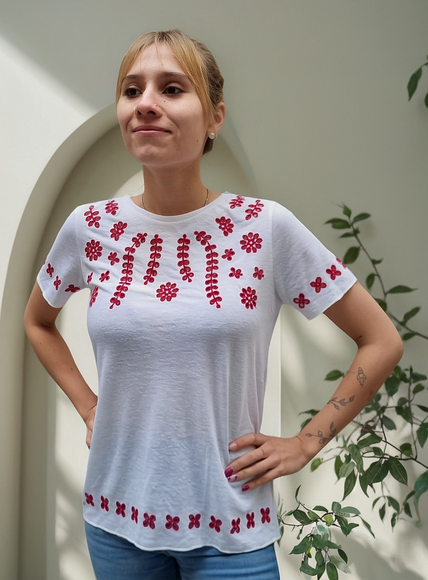 Blusa Remera Next Mujer Amplia Broderie Importado - Imagen 6