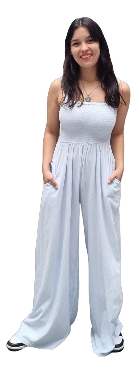 Mono Enterito Palazzo Mujer Largo Liso Importado India - Imagen 8