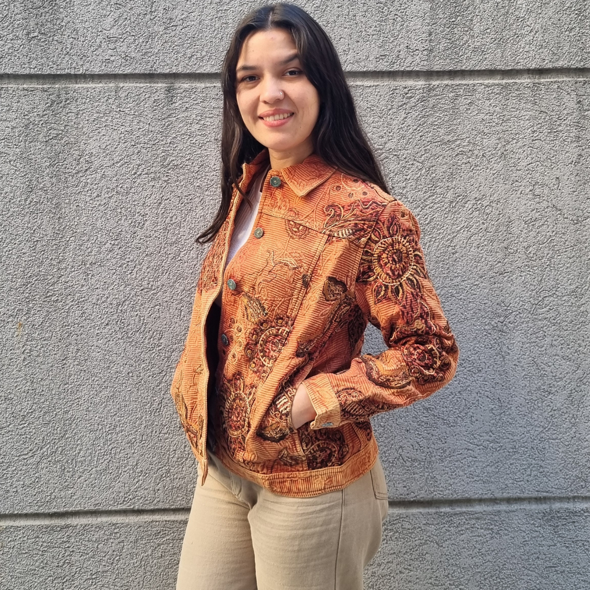 Campera Jean Saco Chaqueta Bordada Abotonada Calidad Premium - Imagen 30