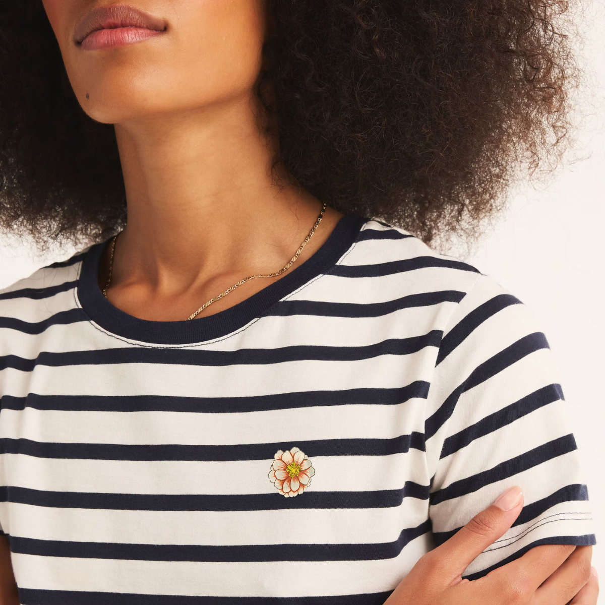 Remera Manga Corta Rayada Algodon 100% Importado India Mujer - Imagen 6