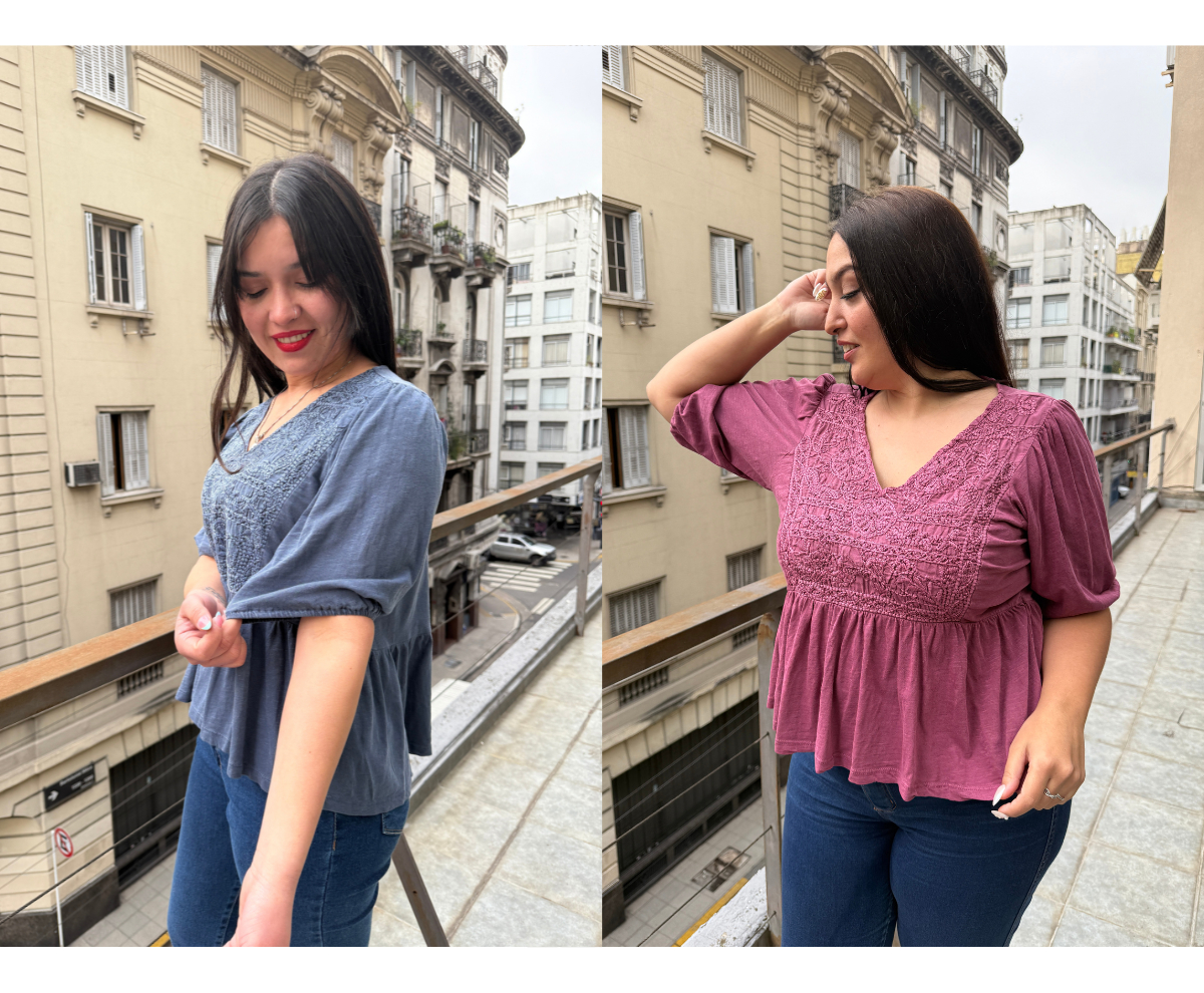 Blusa Lucky Brand Mujer Bordado Algodon 100% Importado India - Imagen 13