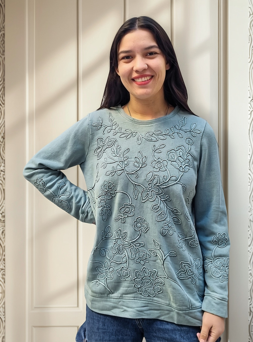 Buzo Sweater Bordado Talle Grande Importado India - Imagen 22