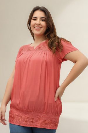 Blusa Janta Shantoon Bordada Viscosa Calidad Premium