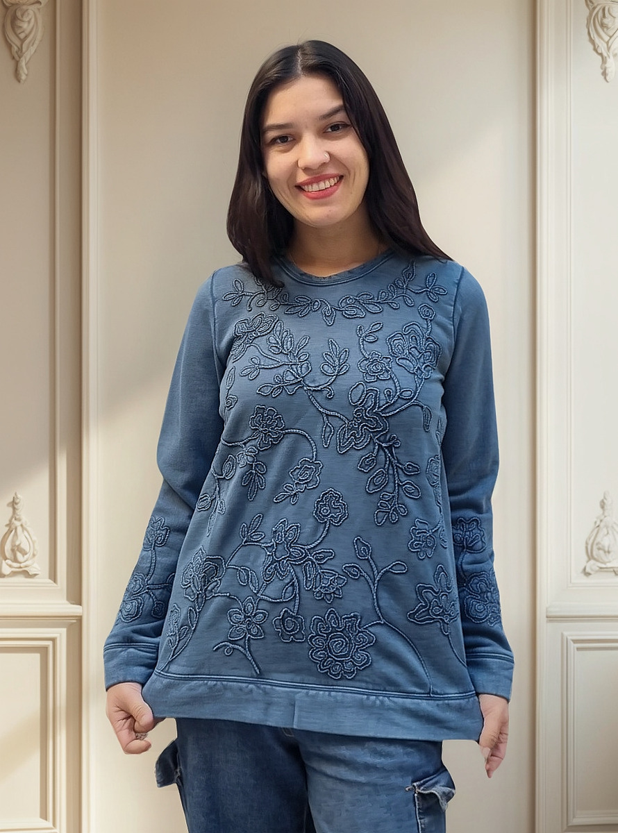 Buzo Sweater Bordado Talle Grande Importado India - Imagen 16