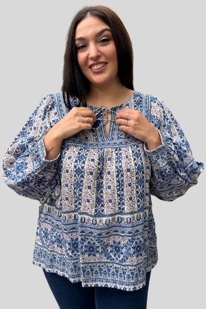 Blusa Maison Paris Estampado Mujer Premium Importado India