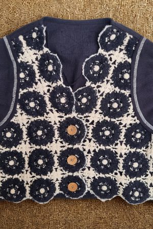 Blusa Musculosa Free People Crochet Boho Importado Vintage