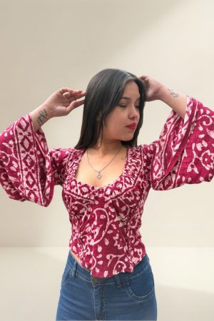 Blusa Free People Manga Oxford Algodon 100% Calidad Premium