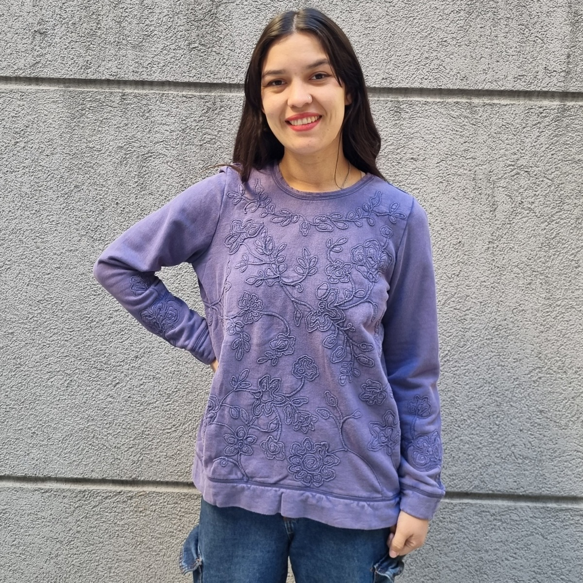 Buzo Sweater Bordado Talle Grande Importado India - Imagen 7