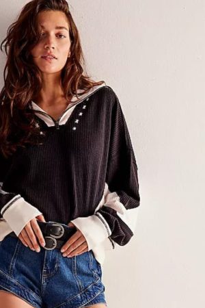 Buzo Free People Sun Valley Half-zip Mujer Importado India