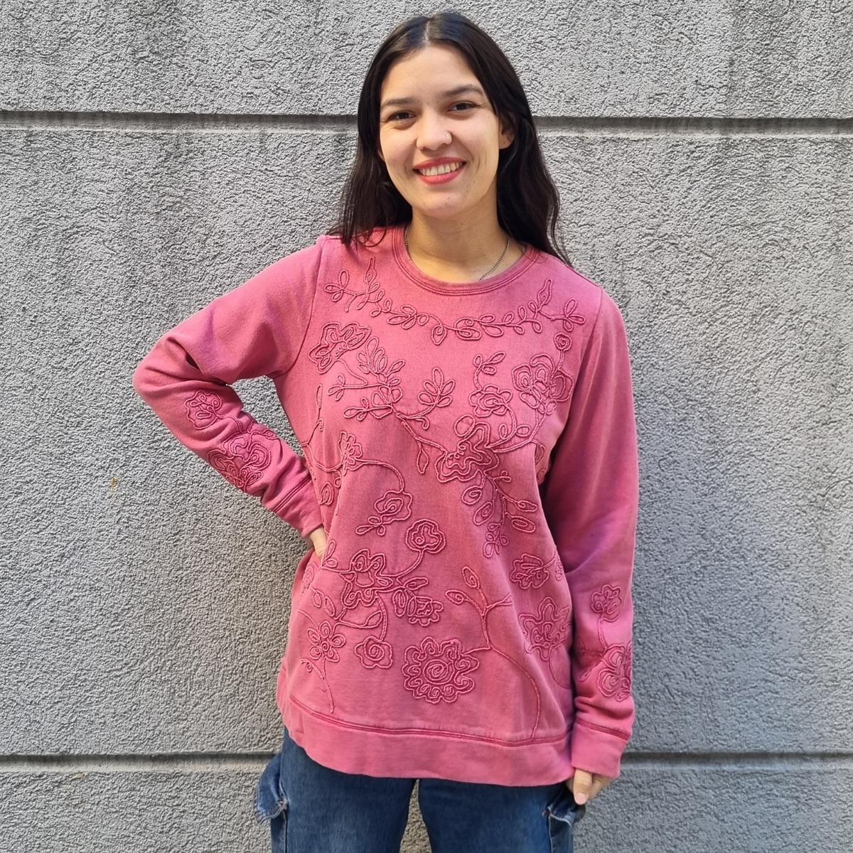 Buzo Sweater Bordado Talle Grande Importado India - Imagen 12