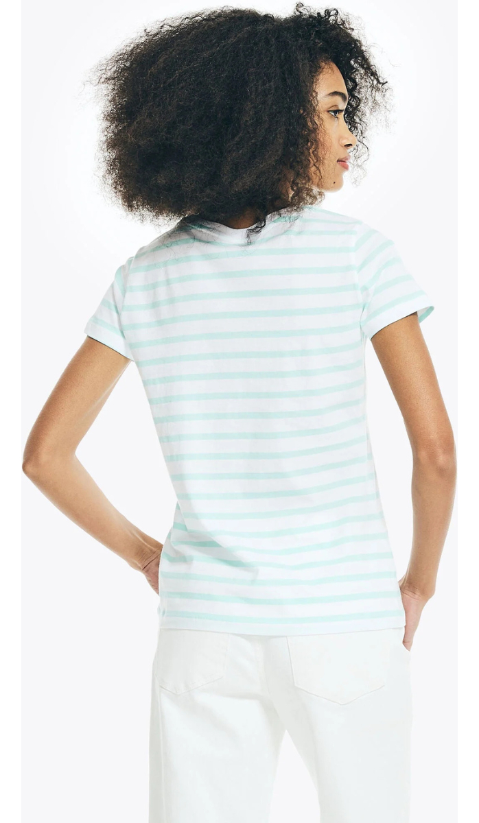 Remera Manga Corta Rayada Algodon 100% Importado India Mujer - Imagen 10